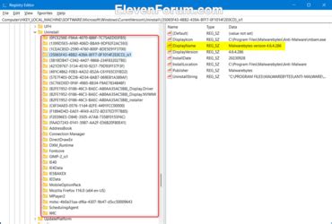 Remove Uninstall Entries for Apps in Windows 11 Tutorial.